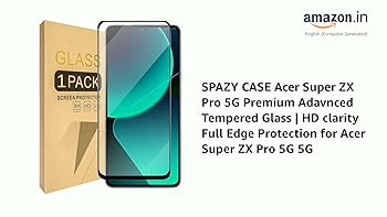 その他 GLASS SCREEN PRO + PREMIUM TEMPERED SPAZY CASE® Acer Super ZX Pro 5G Premium Adavnced Tempered